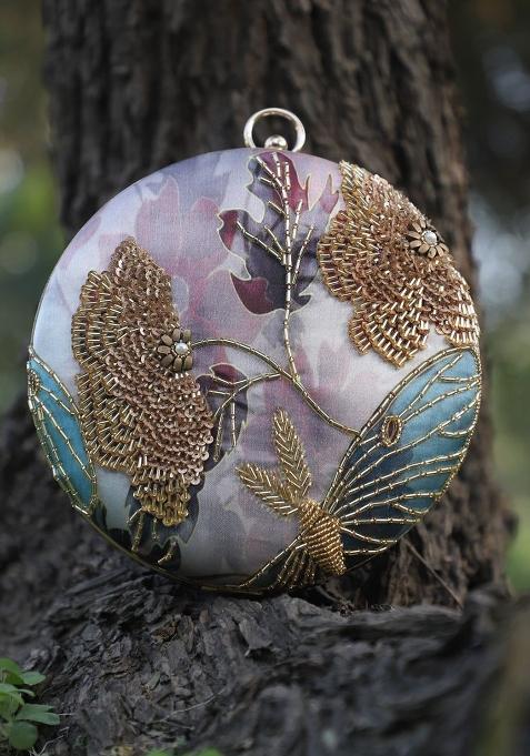 Multicolor Silk Sling Bag