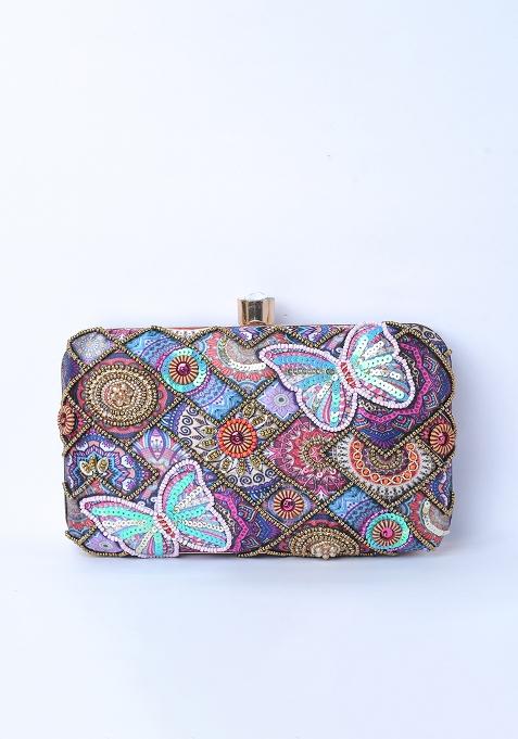 Multicolor Silk Sling Bag