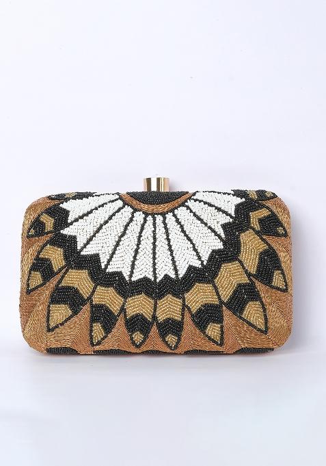 Golden Handloom Sling Bag