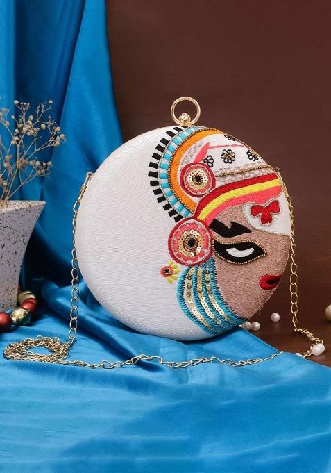 Multicolor Handloom Sling Bag