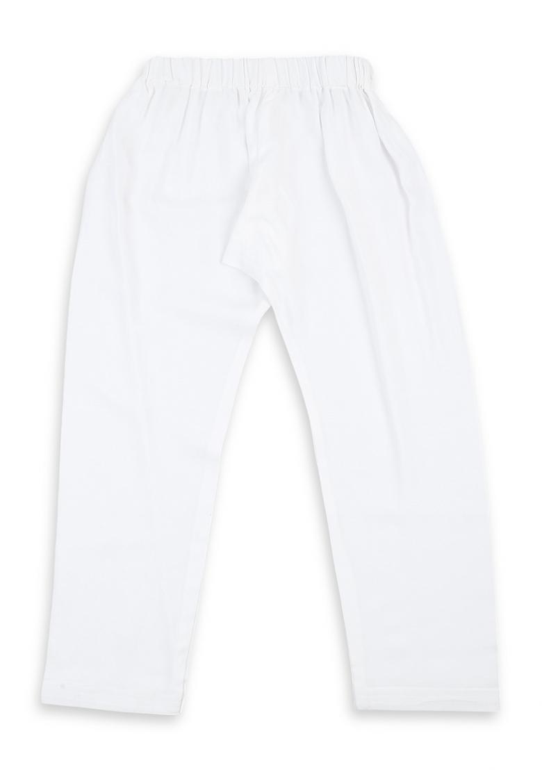 Maroon Embroidered Silk Blend Kurta Set For Boy