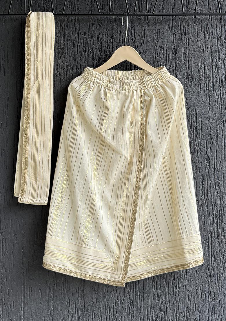 Multicolor Printed Cotton Lungi Set For Boys - Indya