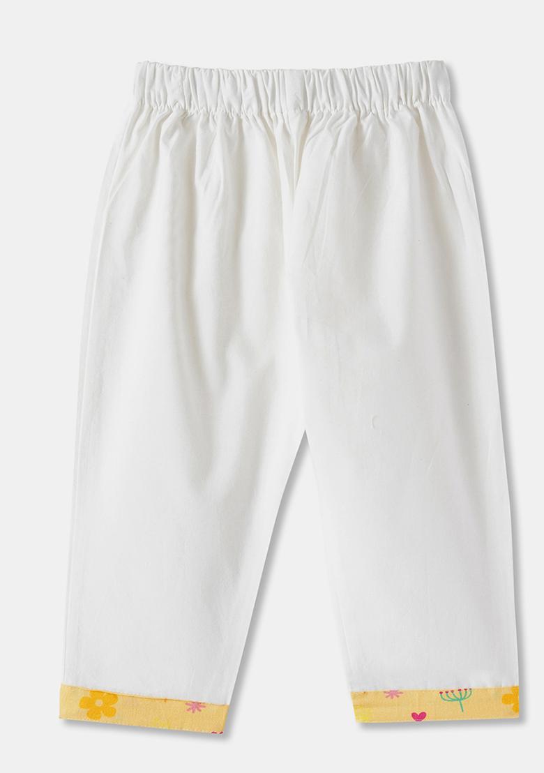 Yellow Embroidered Cotton Kurta Sets For Boys