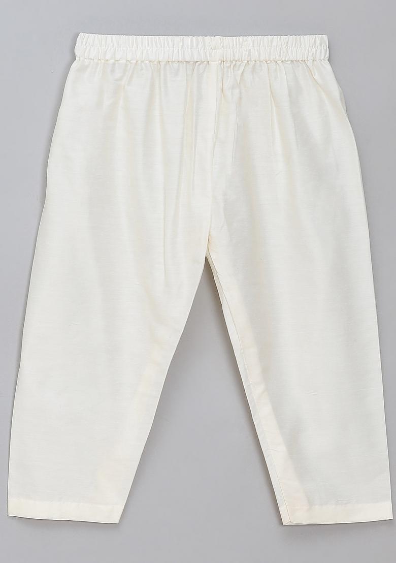 Multi Color Embroidered Cotton Silk Kurta Set Wedding For Boys