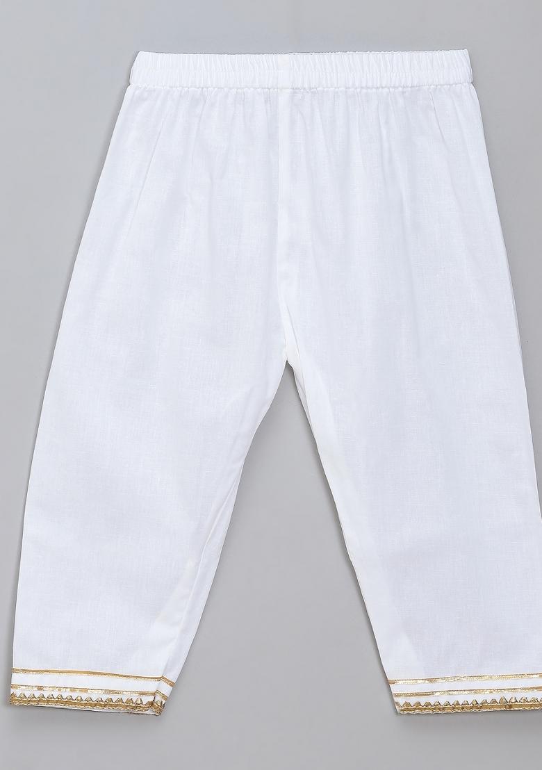 Yellow Embroidered Cotton Kurta Set Makar Sankranti For Boys