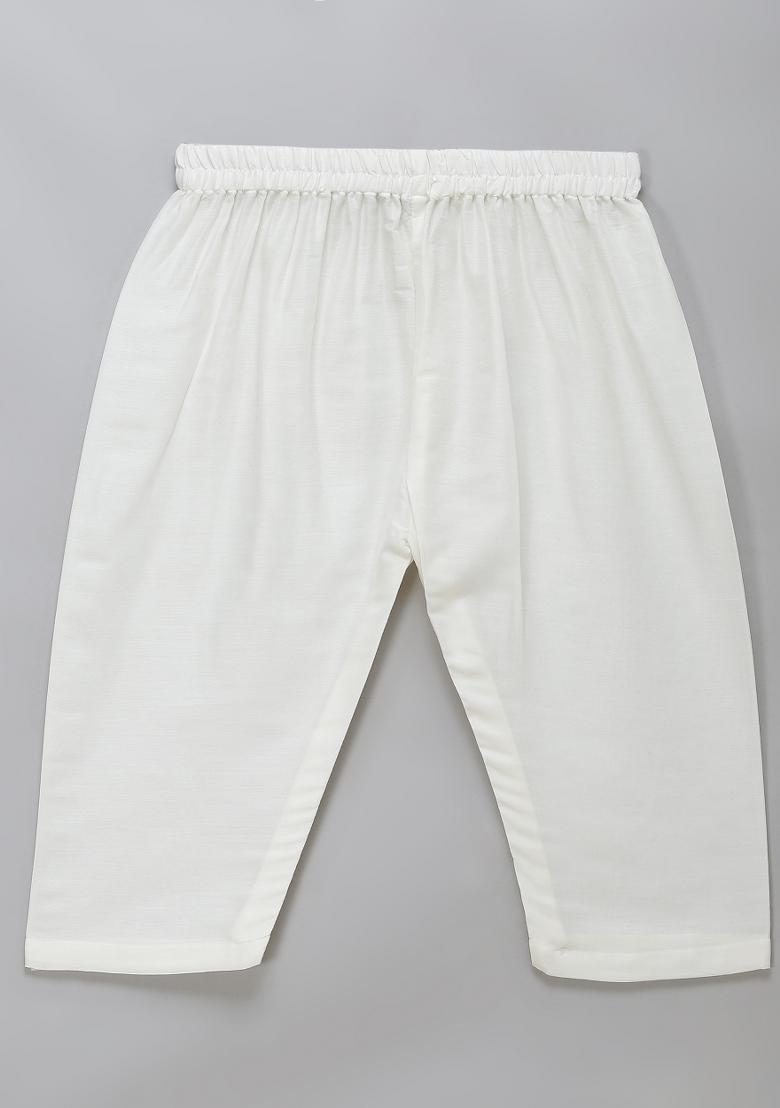 Pastel Green Embroidered Cotton Silk Kurta Set Wedding For Boys