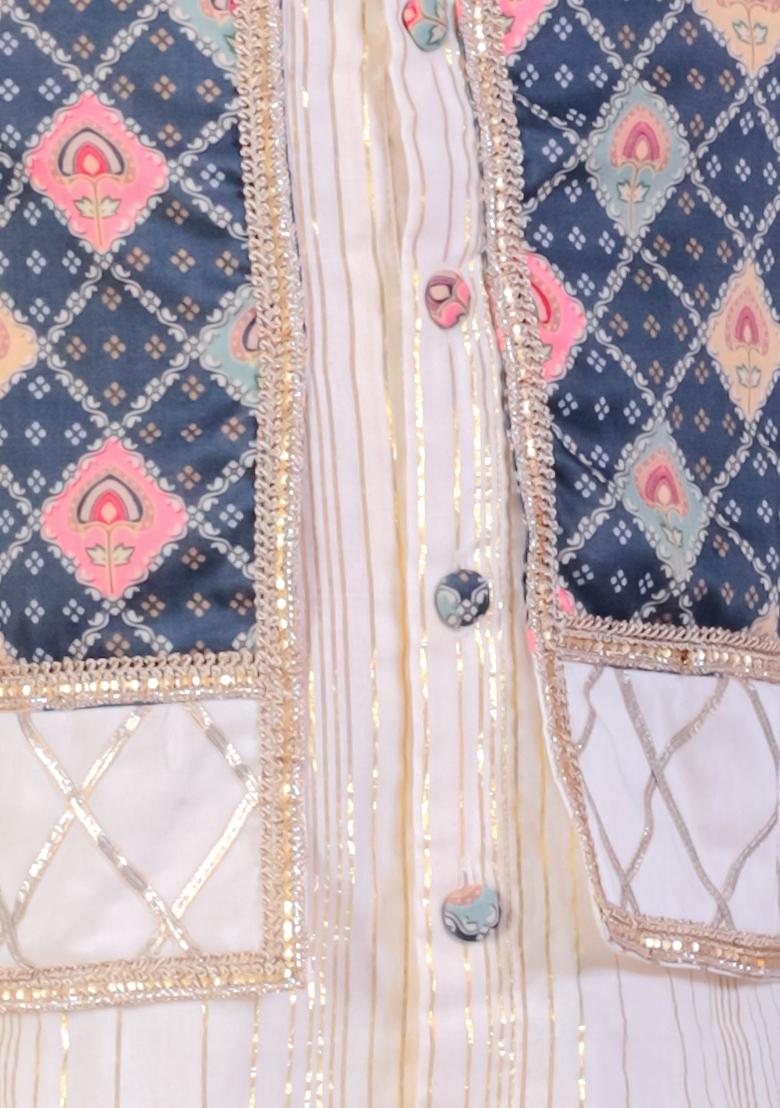 Black Embroidered Cotton Silk Kurta Set Wedding For Boys