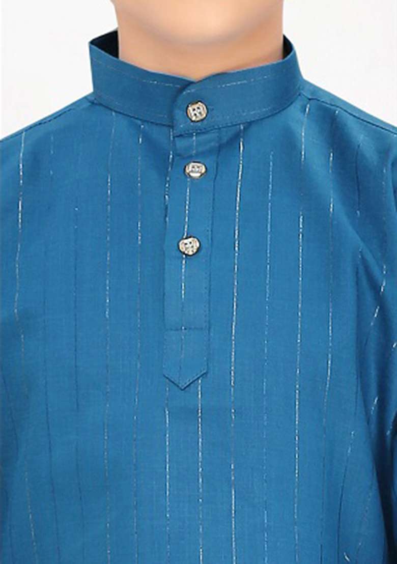 Rama Cotton Blend Kurta Set For Boys - Indya