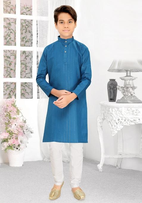 Rama Cotton Blend Kurta Set For Boys