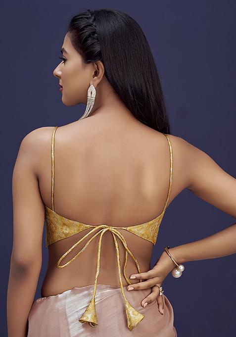 Cream Woven Silk Blouse