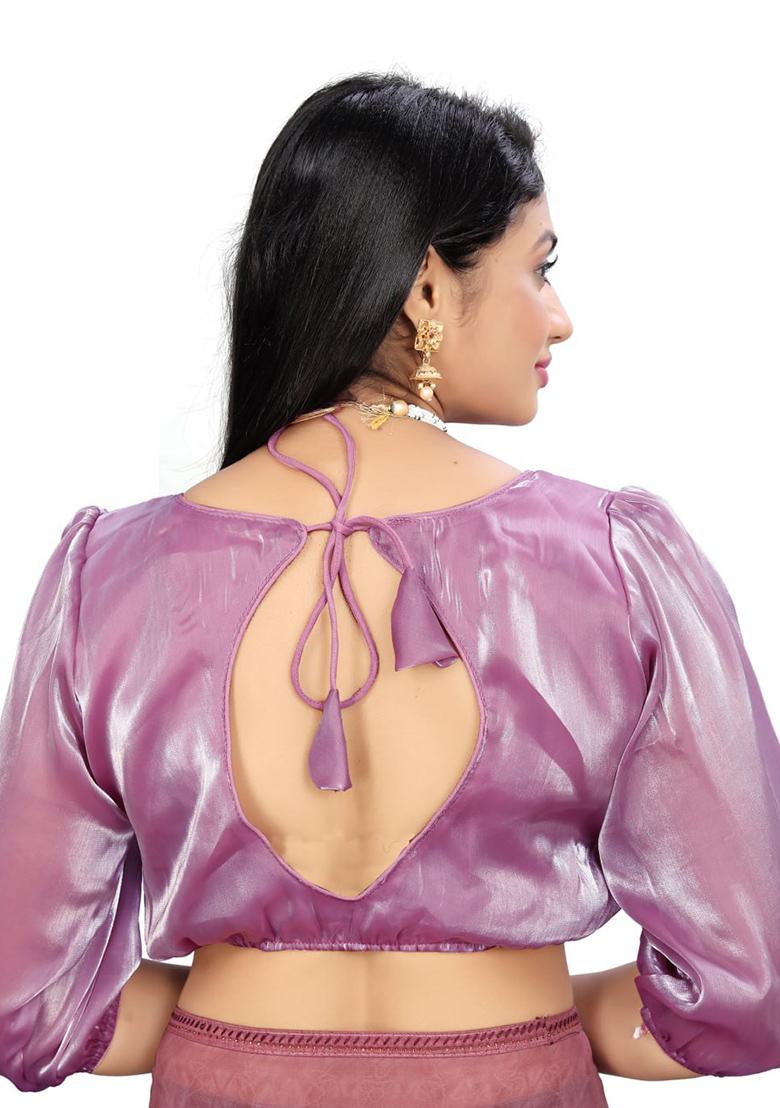 Pink Solid Soft Zimichoo Padded Blouse