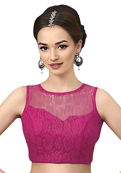 Rani Back Hook Closure Net Blouse