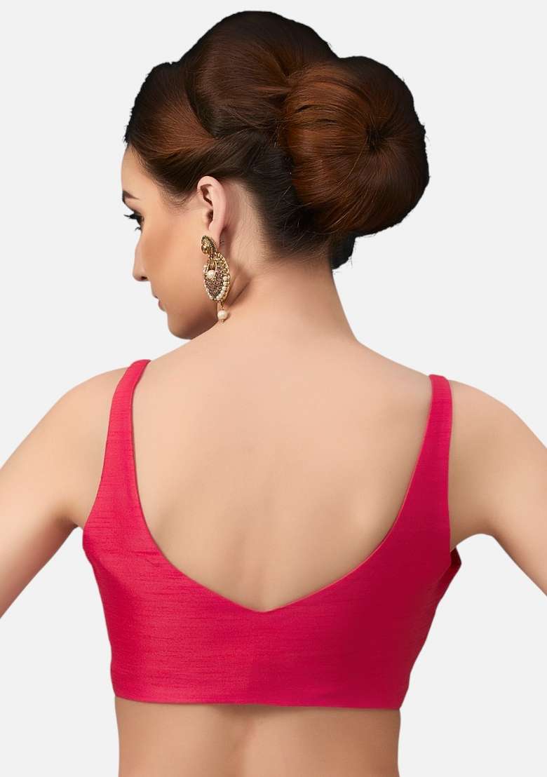 Rani Front Hook Closure Art Silk Blouse - Indya