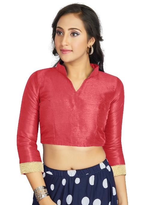 Gajri Motif Art Silk Blouse