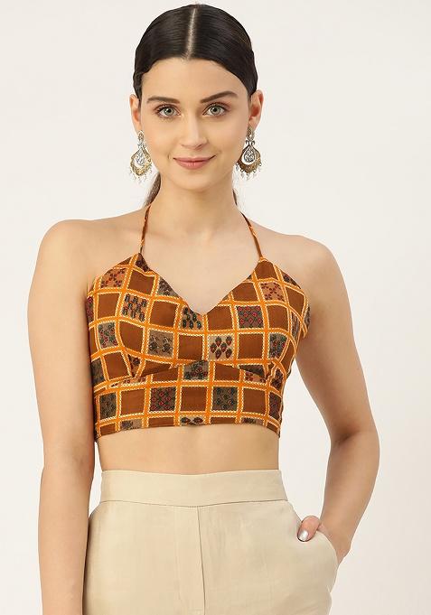 Yellow Printed Cotton Blouse