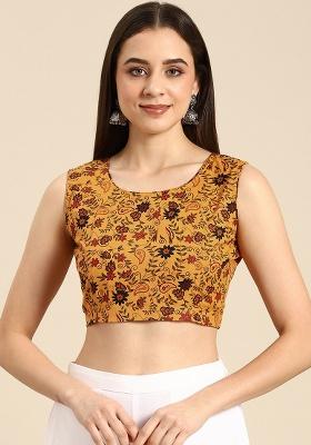 Yellow Printed Cotton Blouse