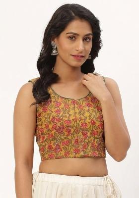 Yellow Printed Cotton Blouse