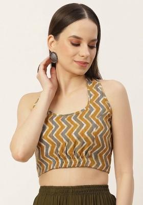 Yellow Printed Cotton Blouse