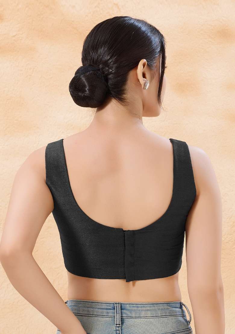Black Silk Blouse - Indya