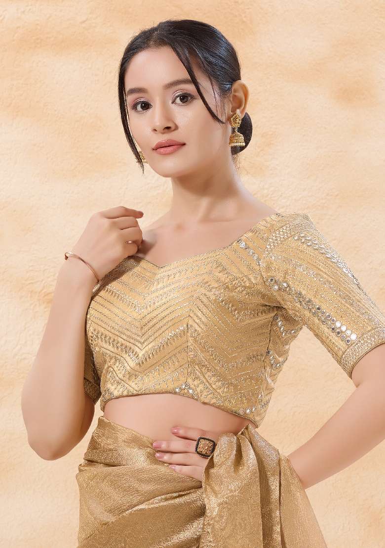Golden Silk Blouse - Indya