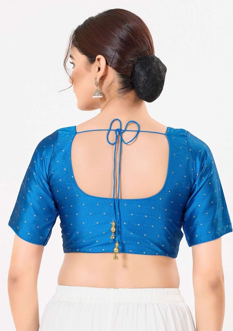 Blue Silk Blouse - Indya