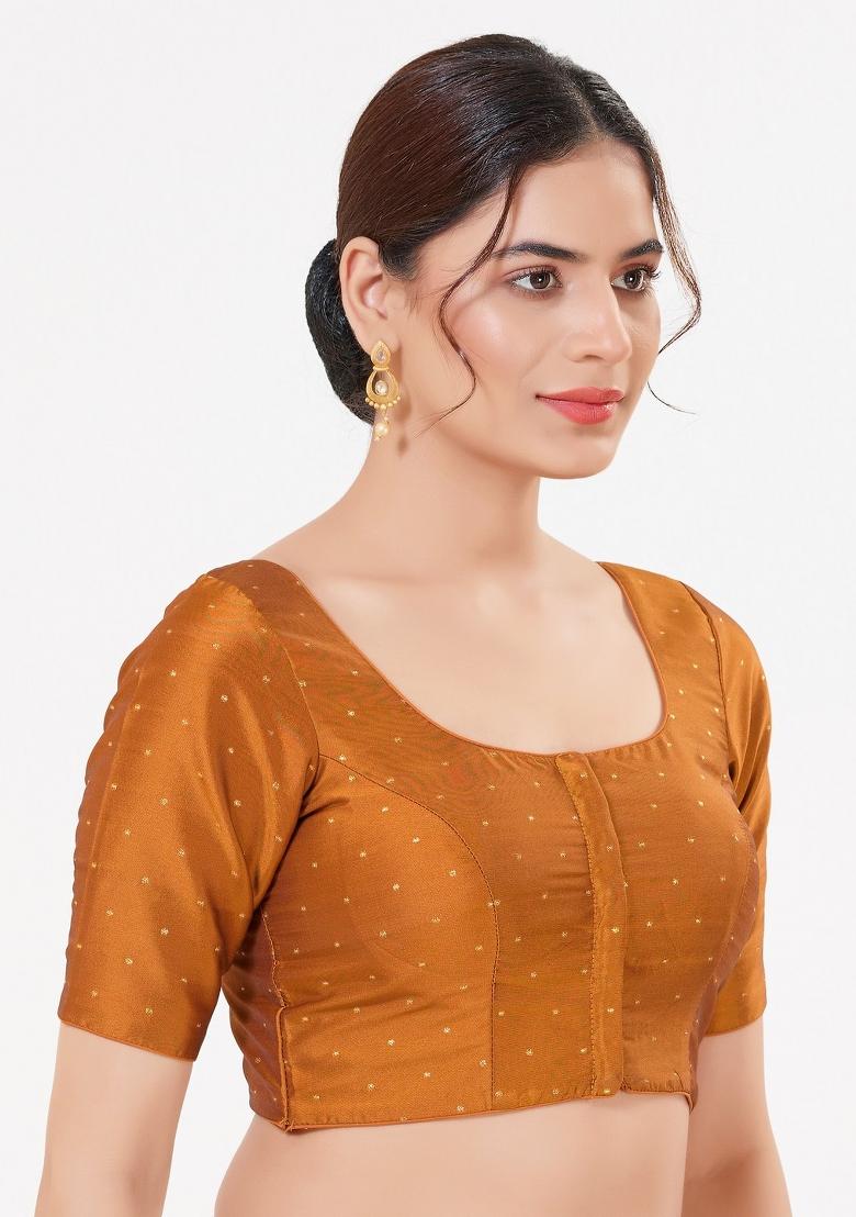 Mustard Silk Blouse - Indya