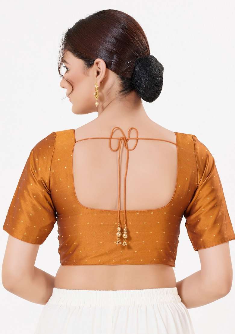 Mustard Silk Blouse - Indya