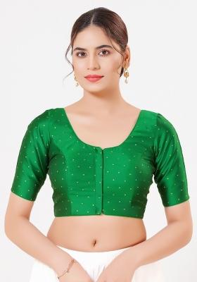 Green Silk Blouse