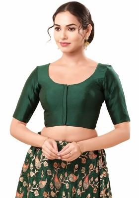 Green Brocade Blouse