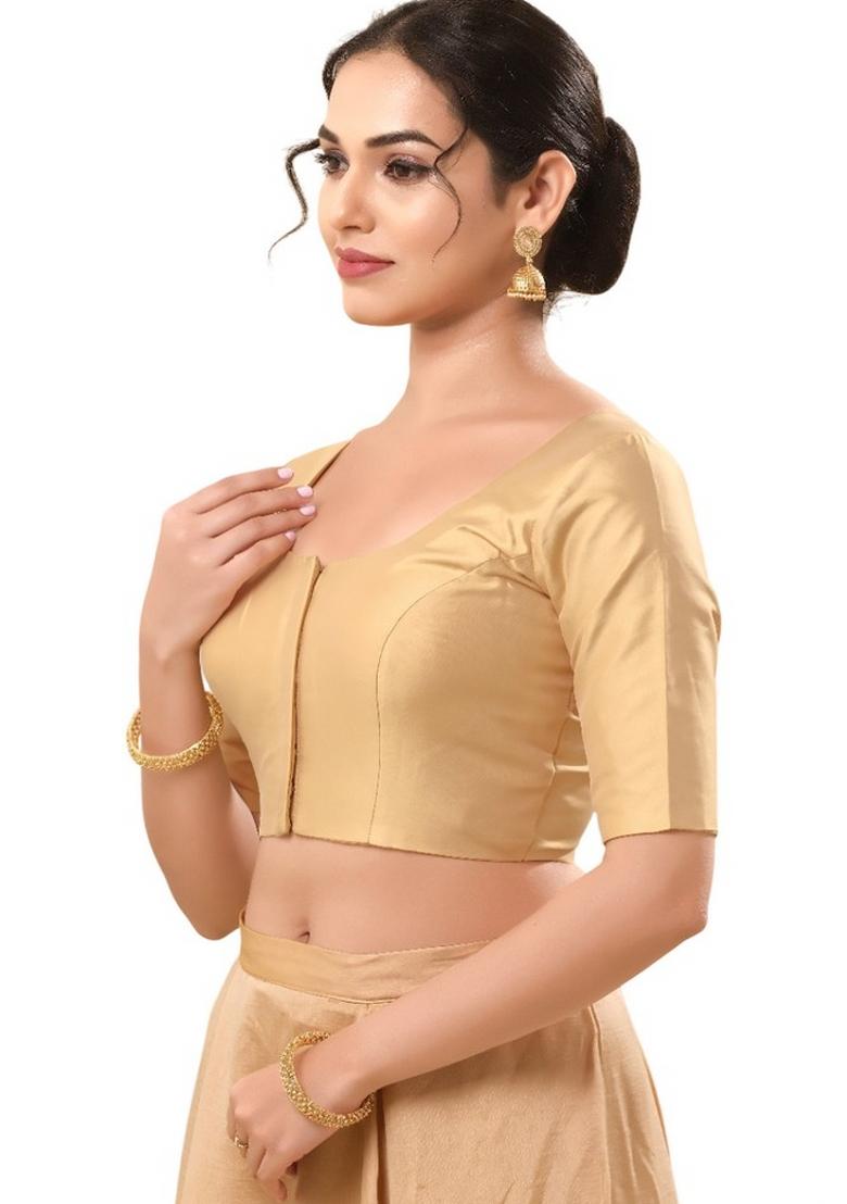 Golden Brocade Blouse - Indya