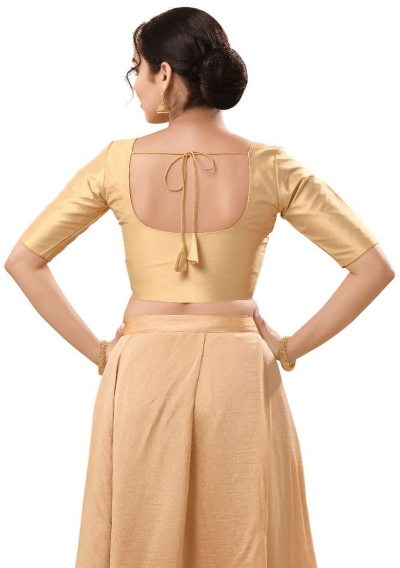 Golden Brocade Blouse - Indya