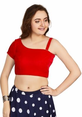 Red Velvet Blouse