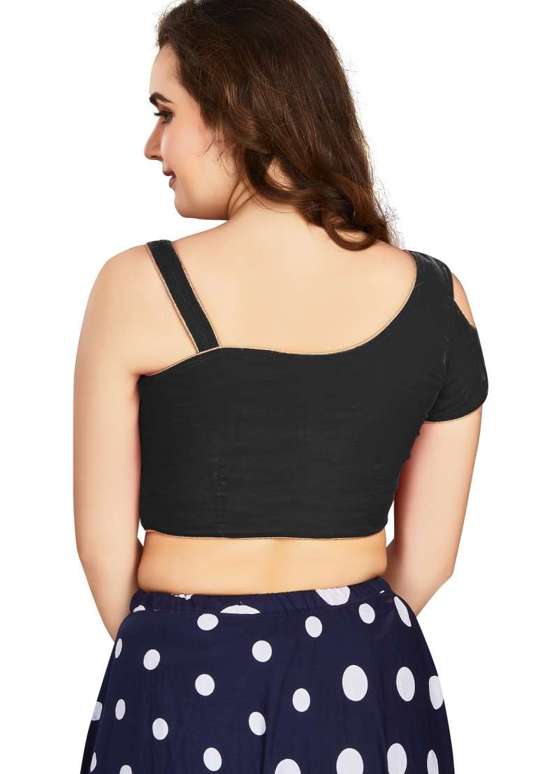 Black Velvet Blouse - Indya