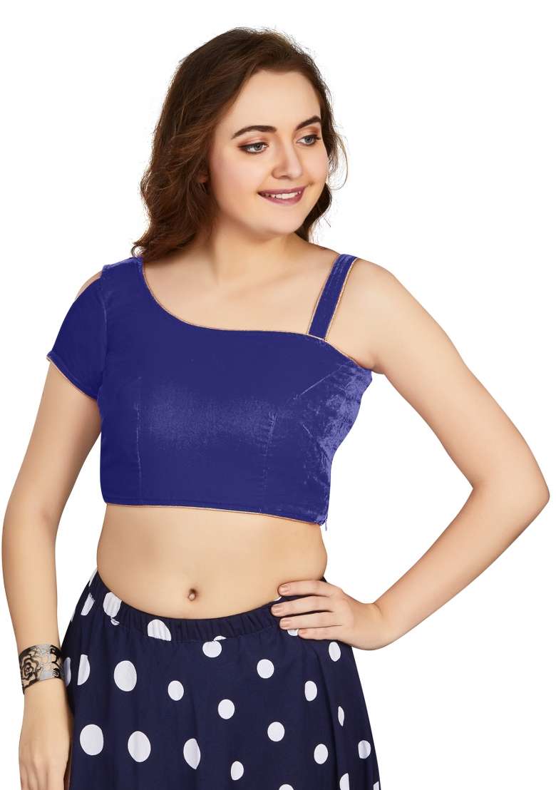 Blue Velvet Blouse - Indya