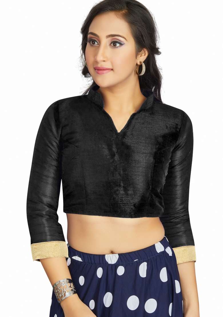 Black Silk Blouse - Indya