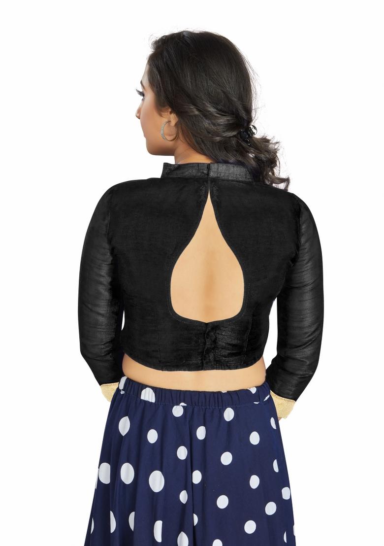Black Silk Blouse - Indya