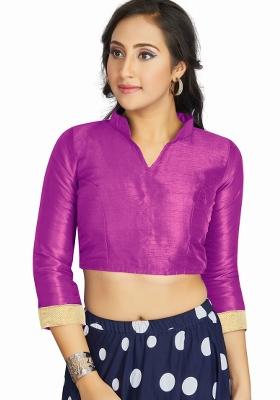 Purple Silk Blouse