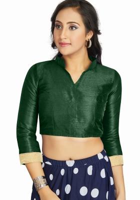 Green Silk Blouse