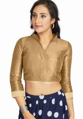 Beige Silk Blouse