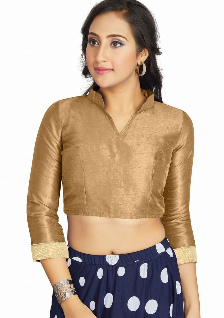 Beige Silk Blouse - Indya