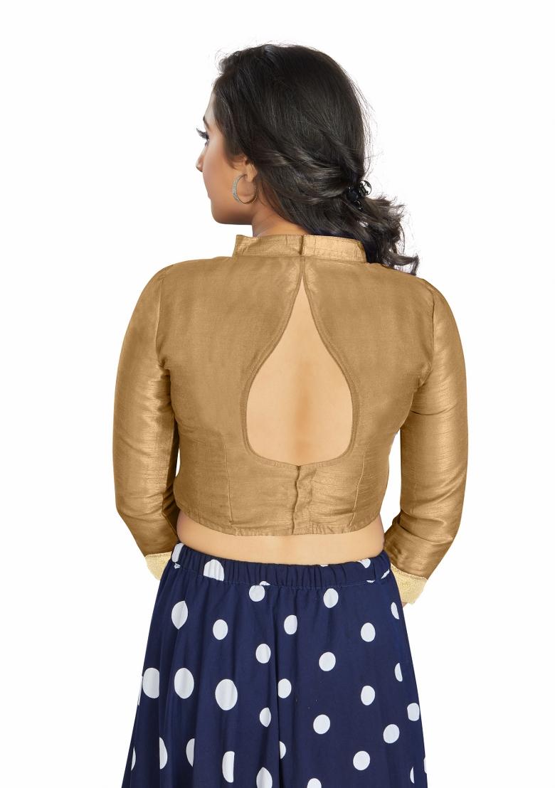 Beige Silk Blouse - Indya