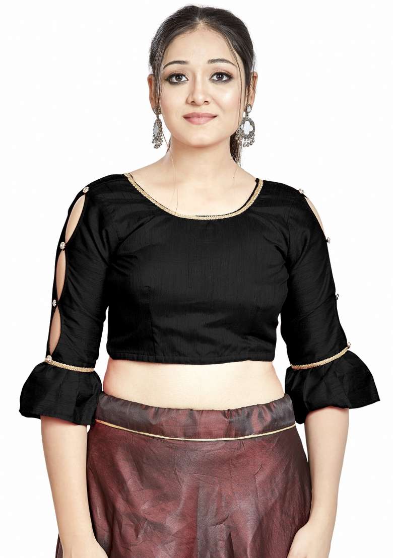Black Silk Blouse - Indya