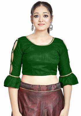 Green Silk Blouse