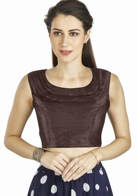 Brown Silk Blouse