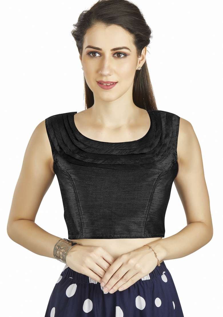 Black Silk Blouse - Indya