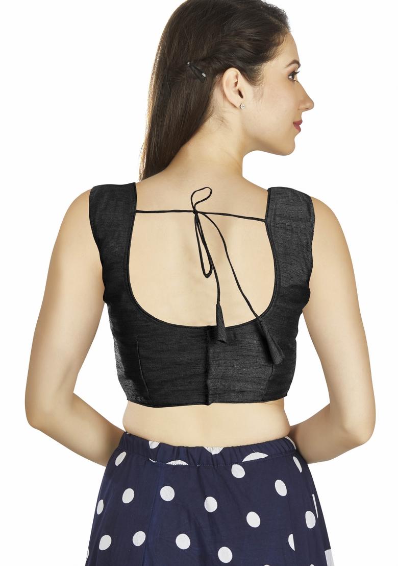 Black Silk Blouse - Indya