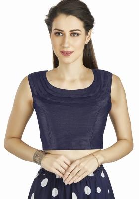 Nevy Blue Silk Blouse