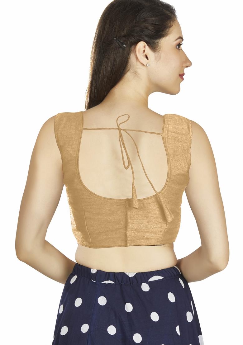 Beige Silk Blouse - Indya