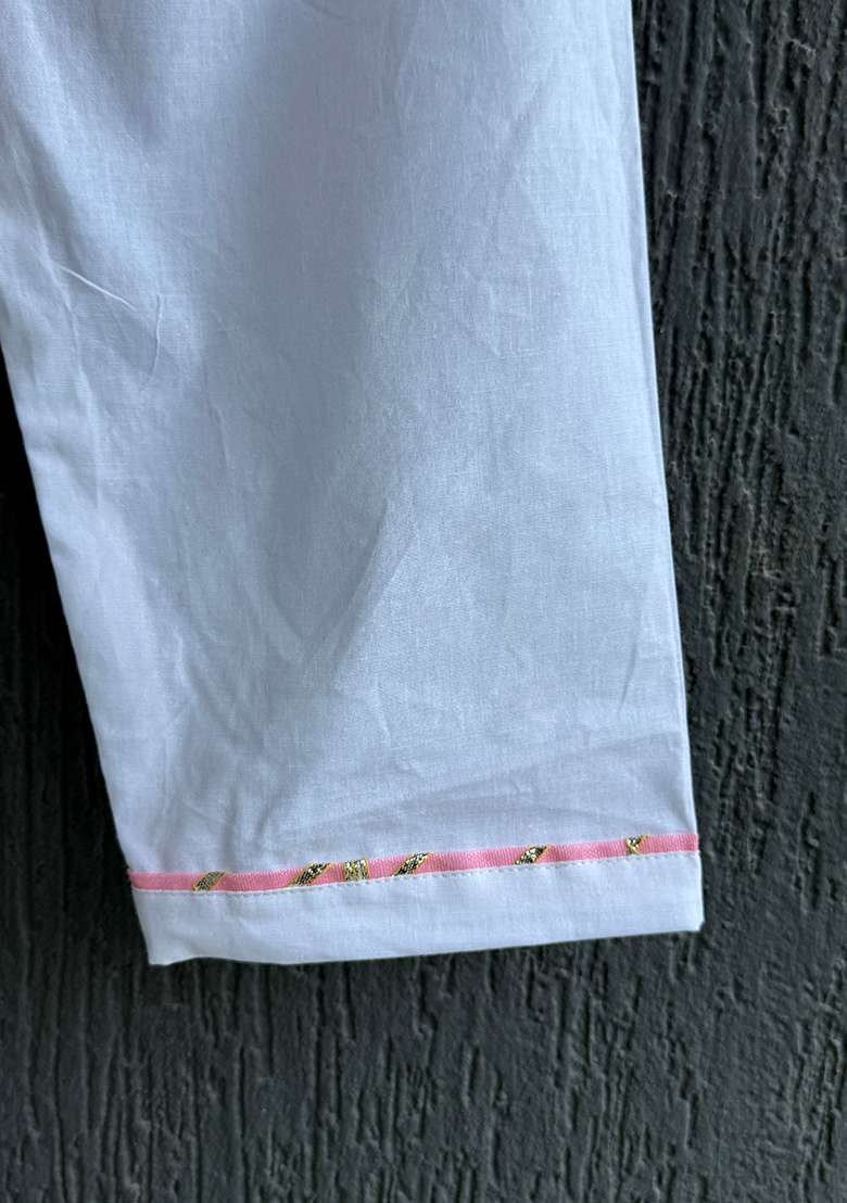 Pink Bird Print Kurta Set For Boys - Indya