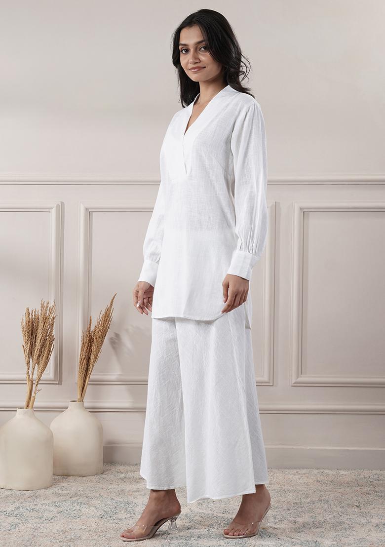 Black embroidered Cotton Co Ords Sets